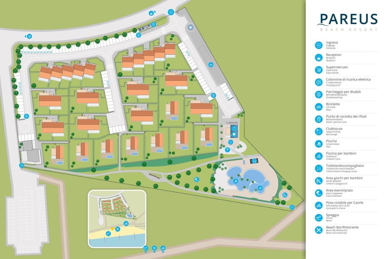 Pareus Beach Resort Каорле Екстериор снимка